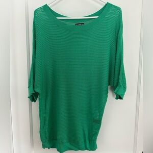 Express Green Mesh Sweater